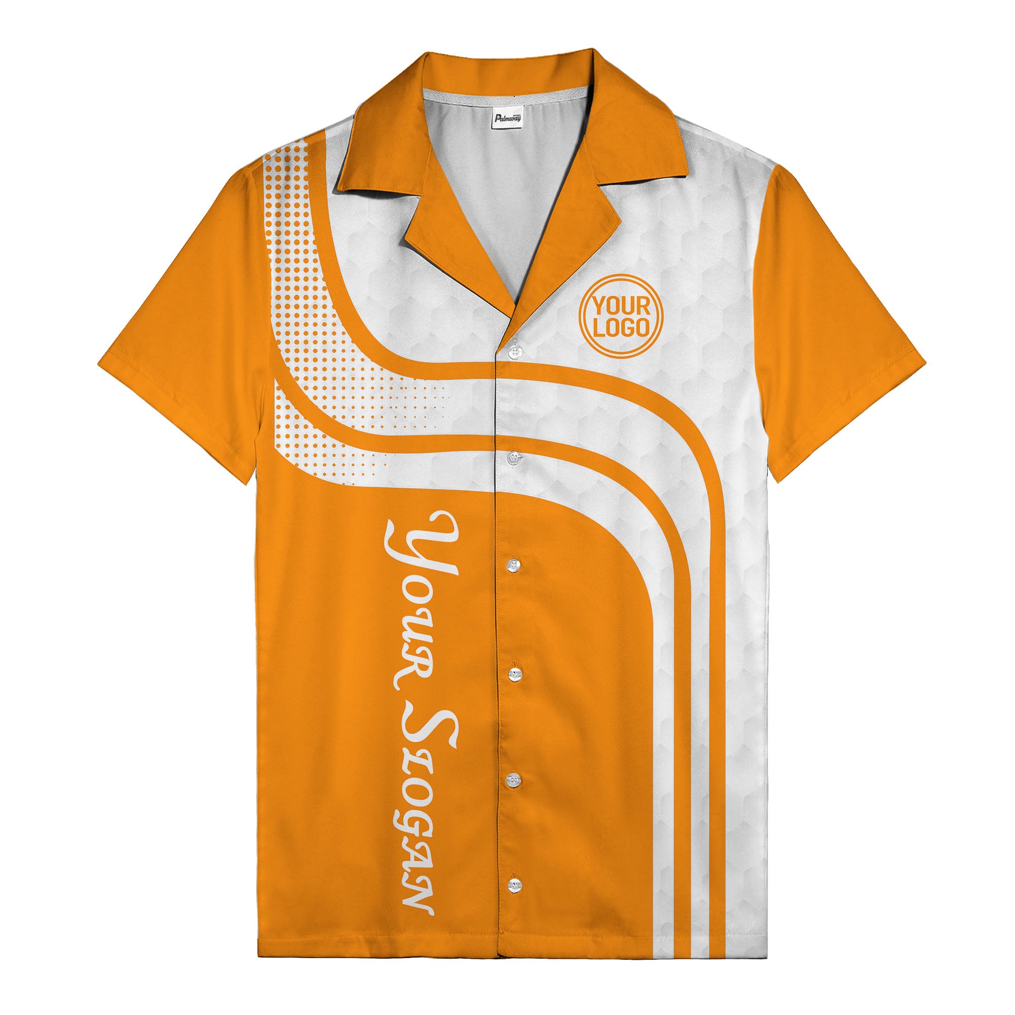 hexagon grid & retro curves hawaiian shirt for bowling fans