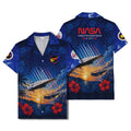 NASA Langley Aviation Embroidered Hawaiian Shirt