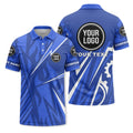 Custom Mechanical Gear & Tribal Flame Graphic Short Sleeve Polo Shirt - Personalized Name & Logo HVAC Uniform Polo