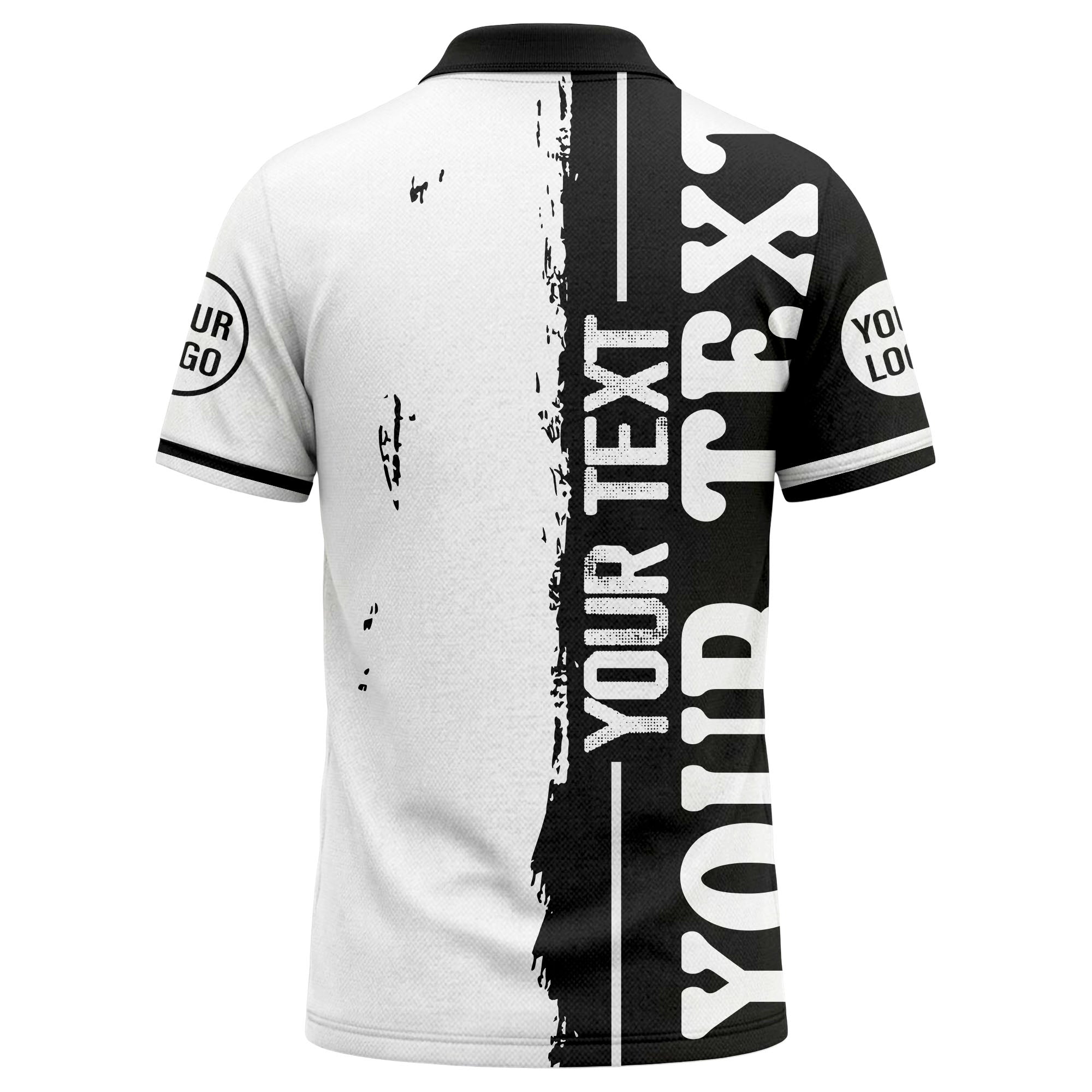 custom name & logo bold graphic personalized polo shirt