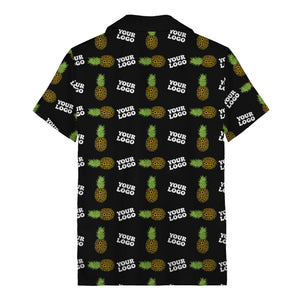 sunflower pineapple mosaic hawaiian shirt for men