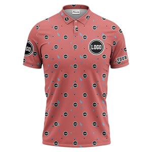 custom multi color golf sports custom logo polo shirt with team event tournament style hawaiian shirt