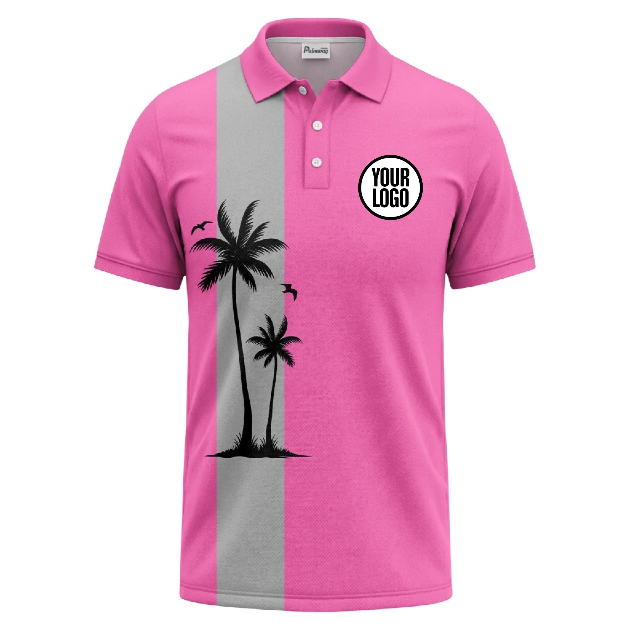 01_custom_multi_color_tropical_palm_tree_striped_polo_shirt_summer_beach_vibe