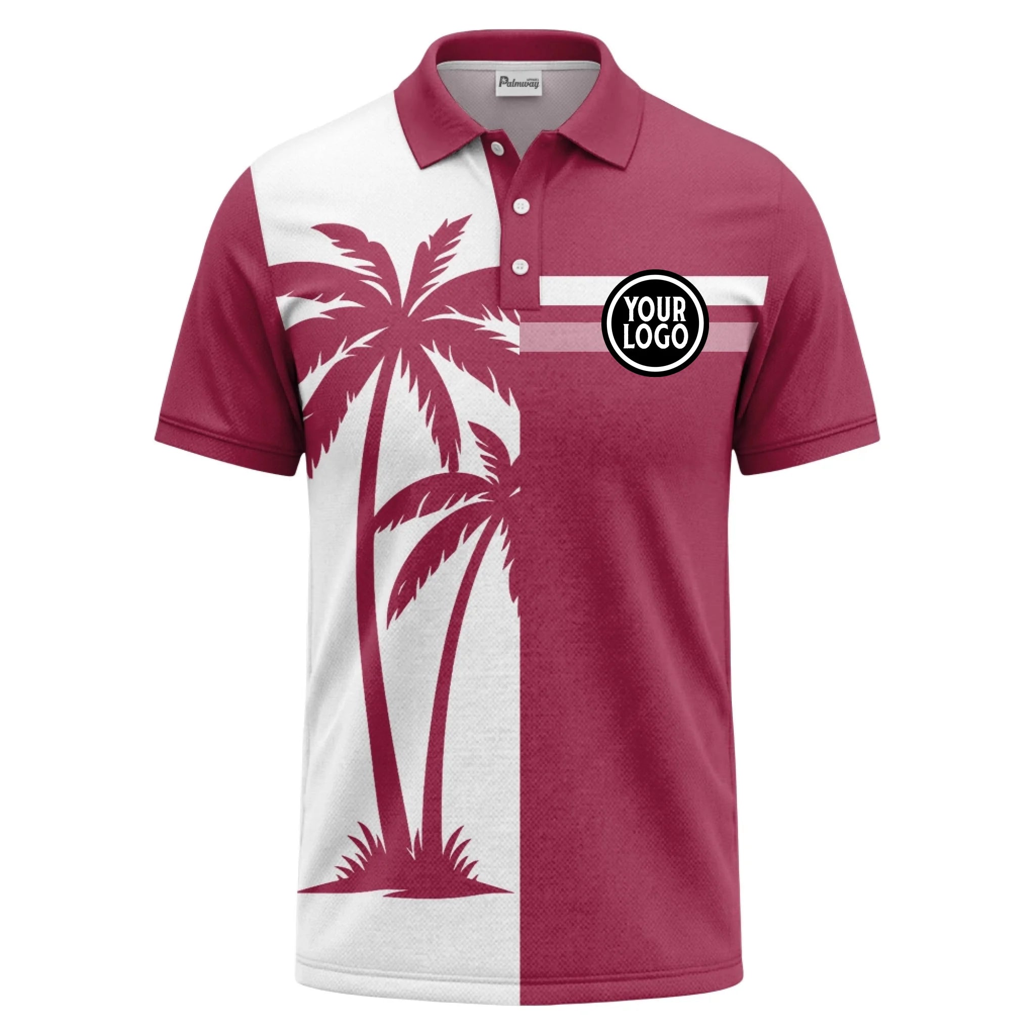 01_custom_multi_color_tropical_palm_tree_striped_polo_shirt_summer_beach_vibe