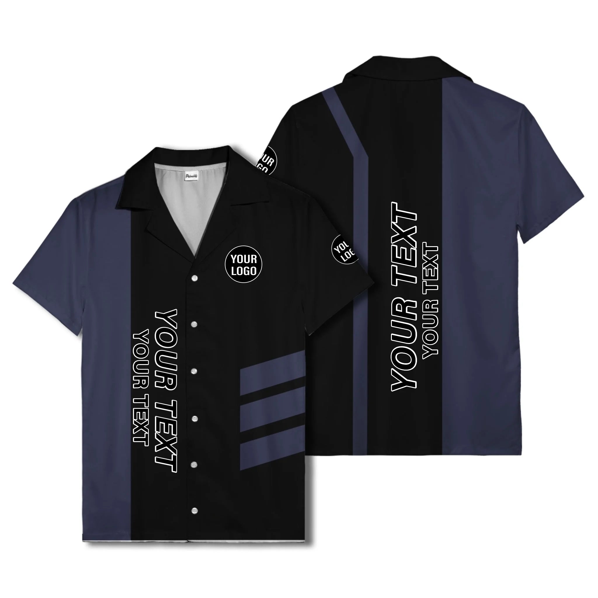 03_live-preview-blue-stripe-logo-custom-hawaiian-shirt-for-men