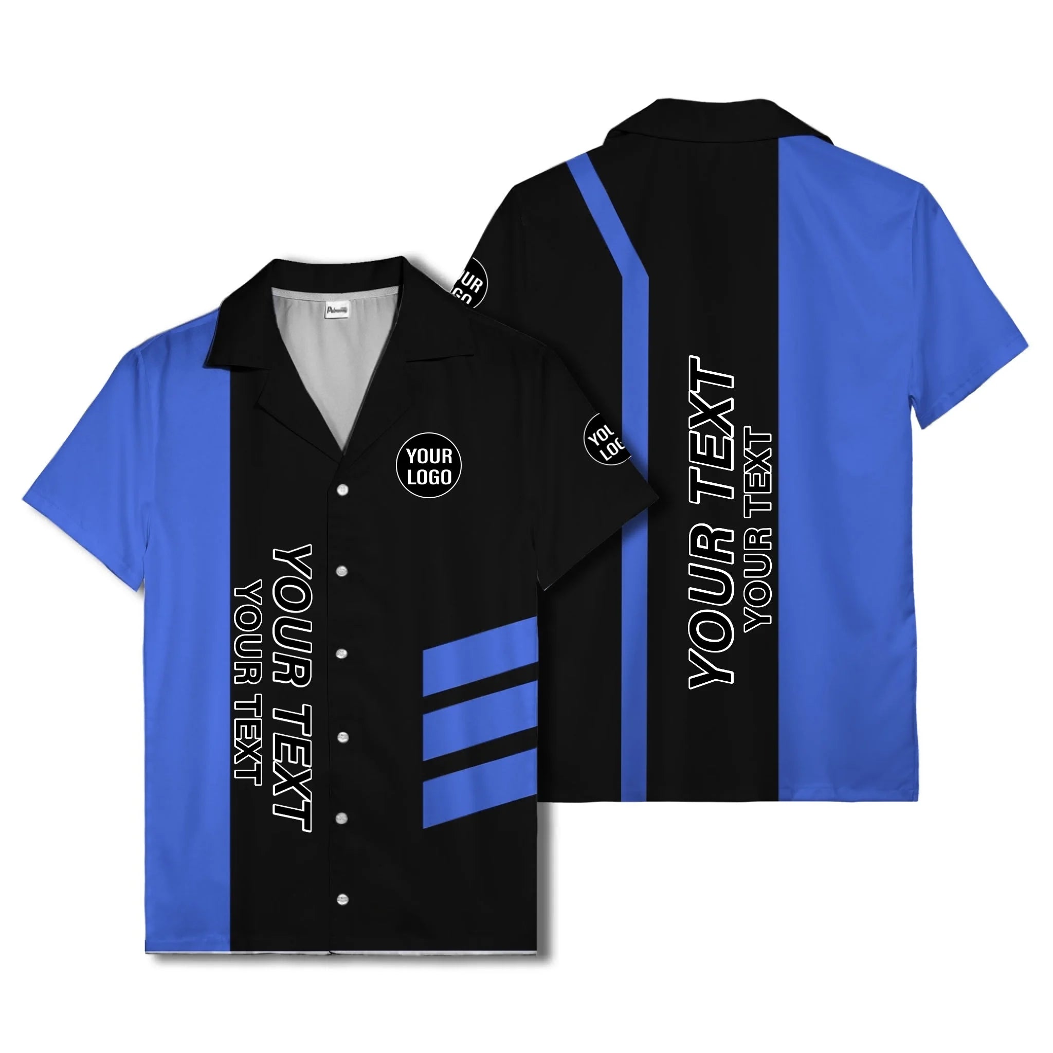 03_live-preview-blue-stripe-logo-custom-hawaiian-shirt-for-men