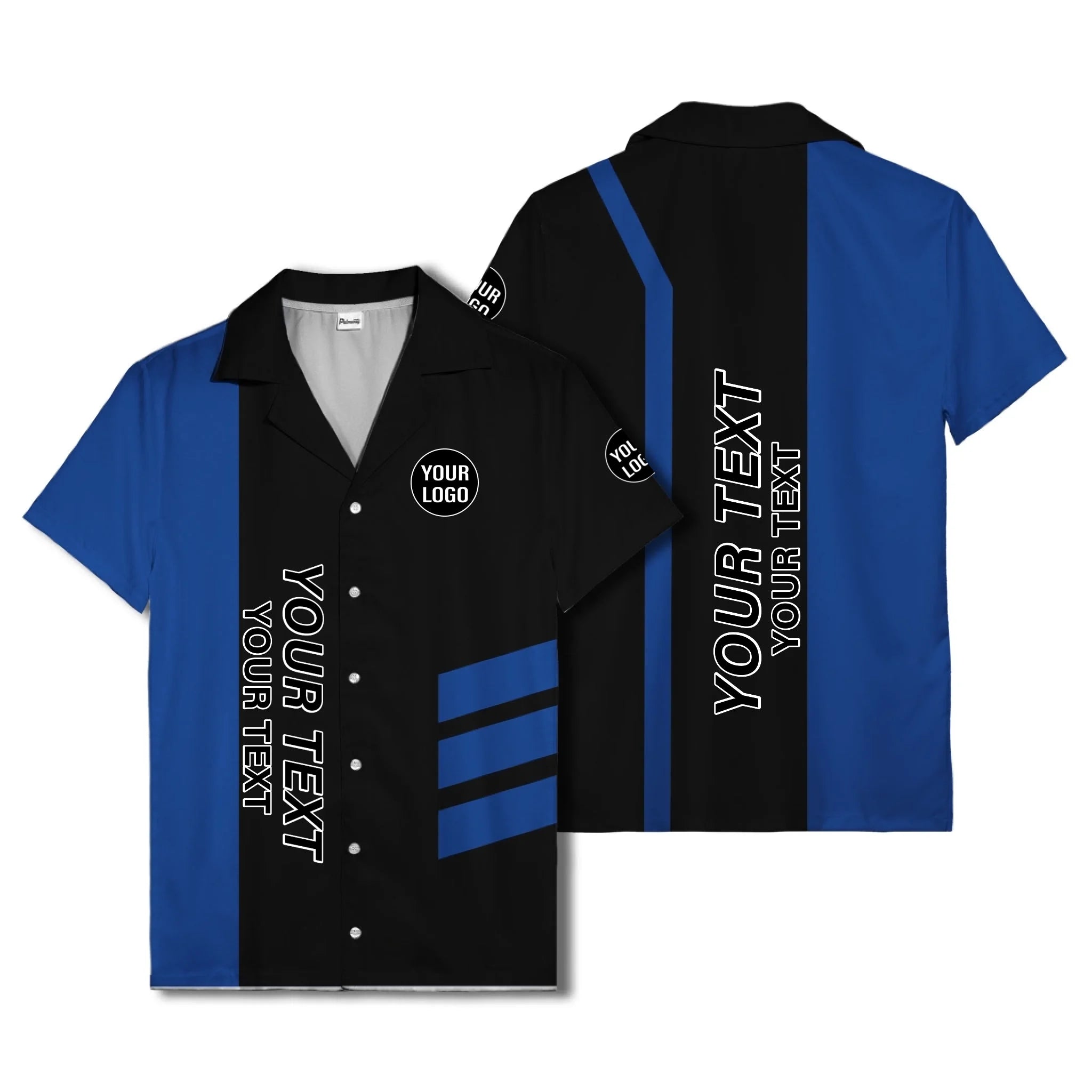 03_live-preview-blue-stripe-logo-custom-hawaiian-shirt-for-men