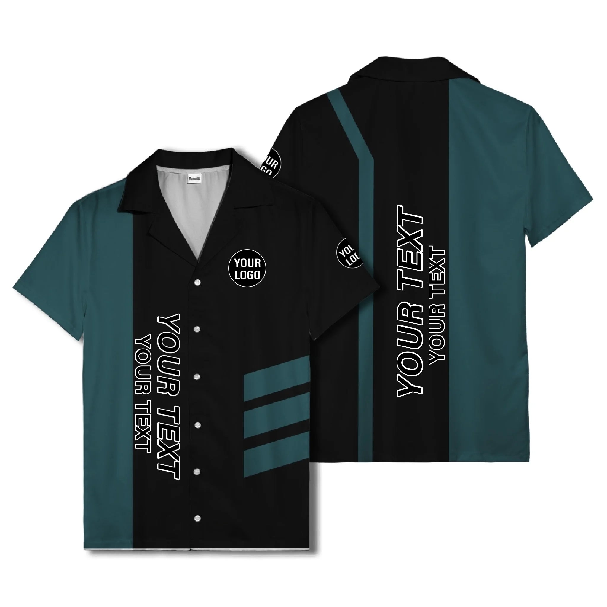 03_live-preview-blue-stripe-logo-custom-hawaiian-shirt-for-men
