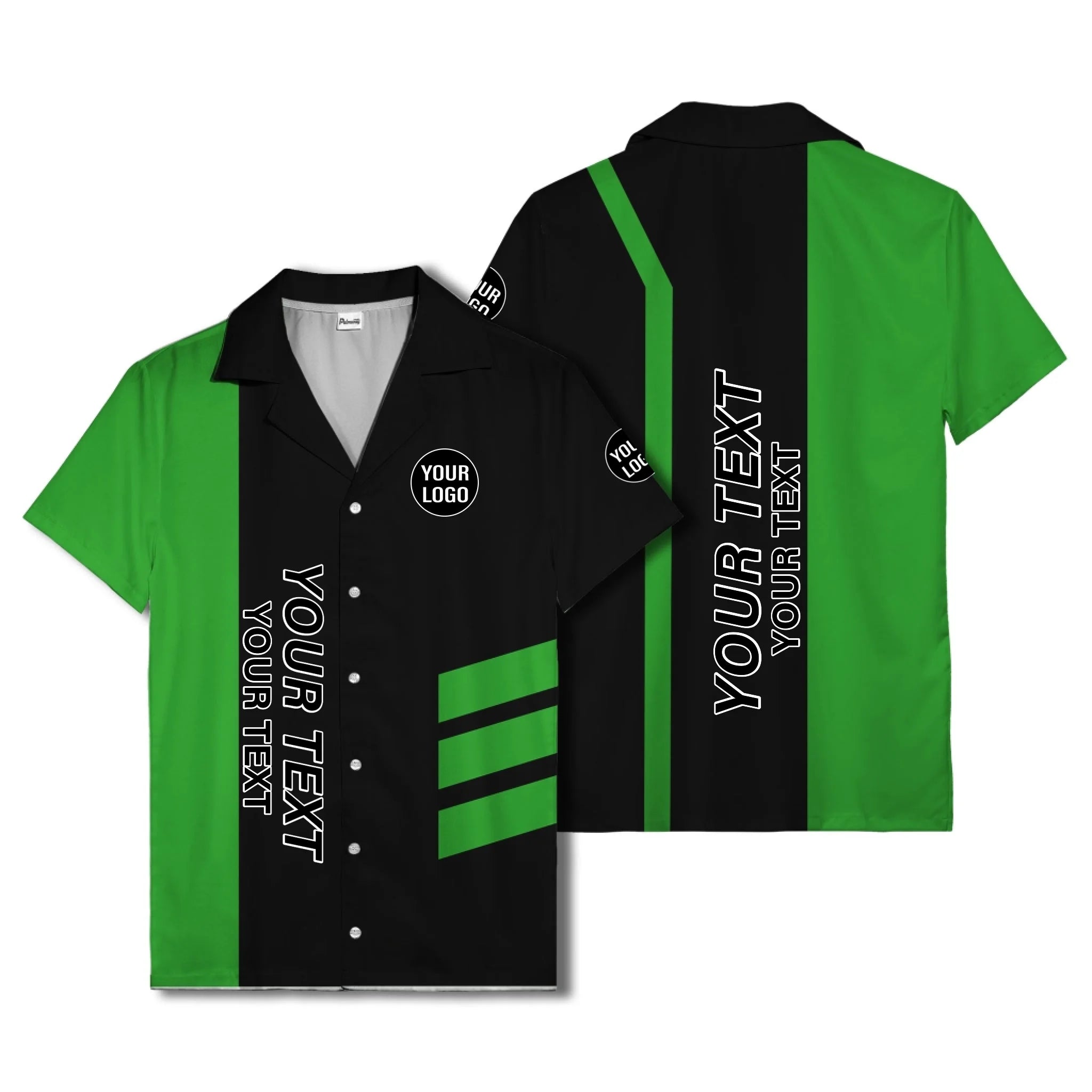 03_live-preview-blue-stripe-logo-custom-hawaiian-shirt-for-men