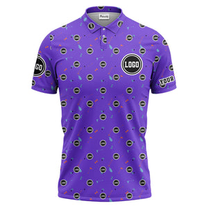 custom multi color golf sports custom logo polo shirt with team event tournament style hawaiian shirt