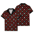 Custom Pizza Shop Hawaiian Shirt – Red Black Restaurant Uniform